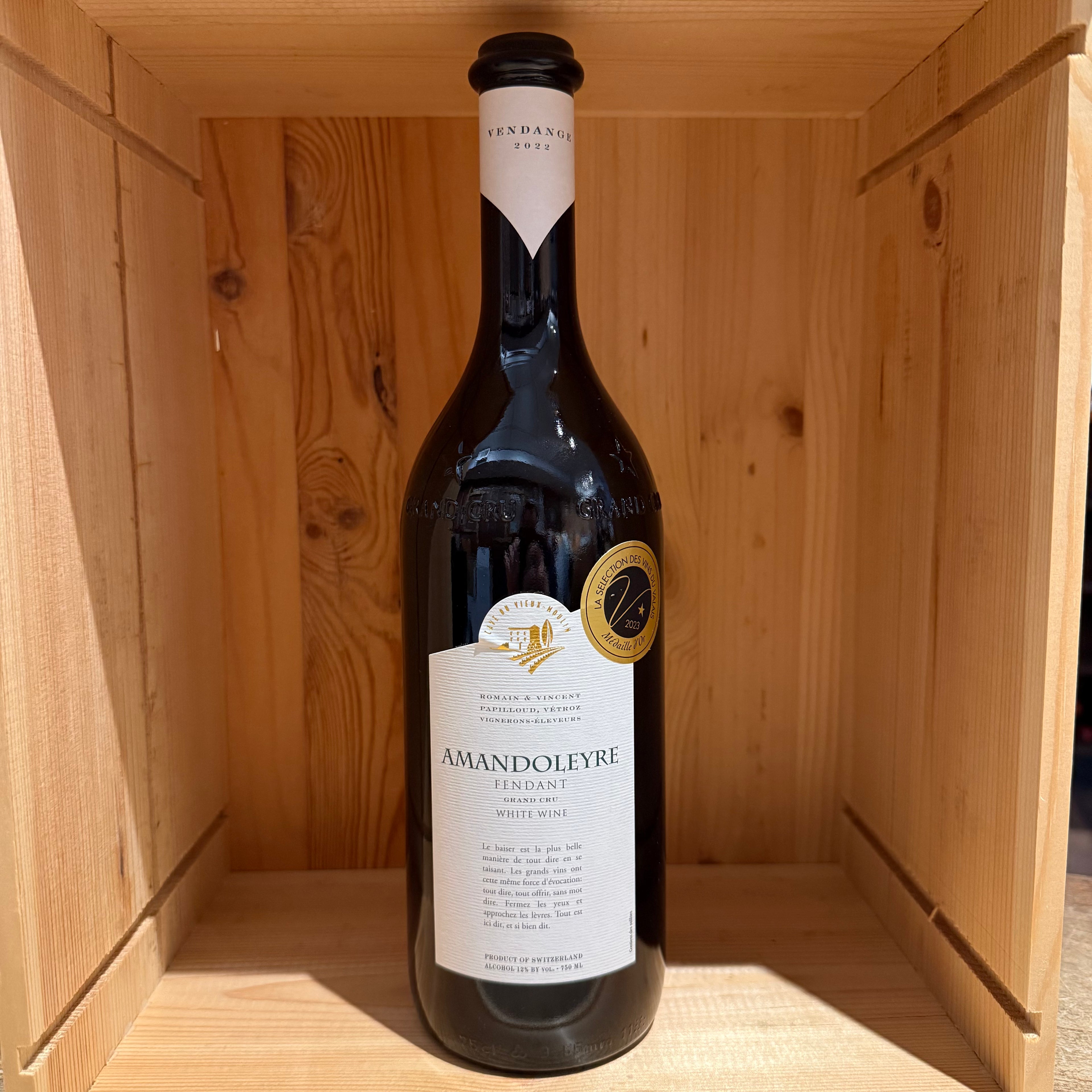 Romain & Vincent Papilloud (Cave du Vieux-Moulin)
Fendant Amandol Papilloud 2022