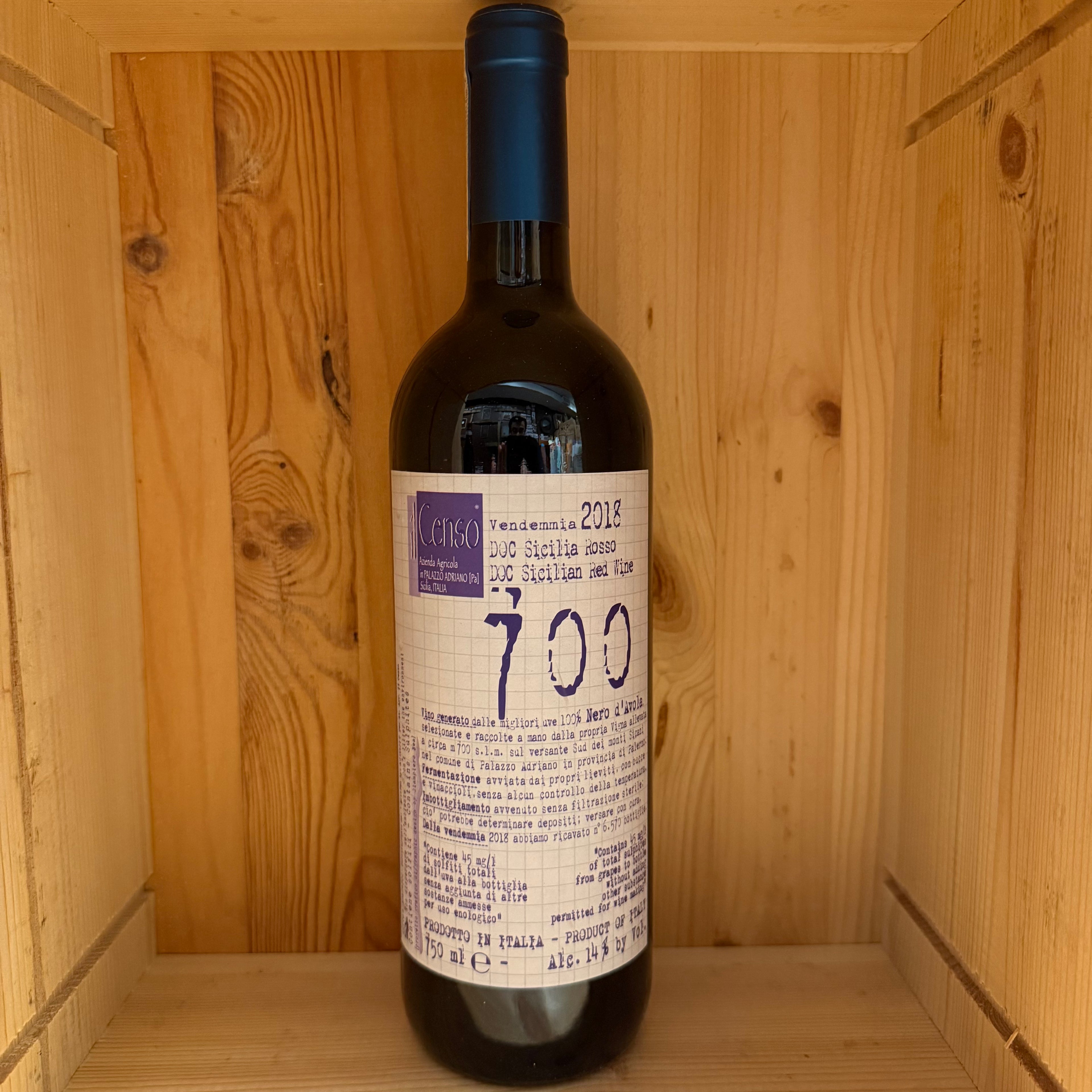 Il Censo Nero D'avola ‘700’ 2018