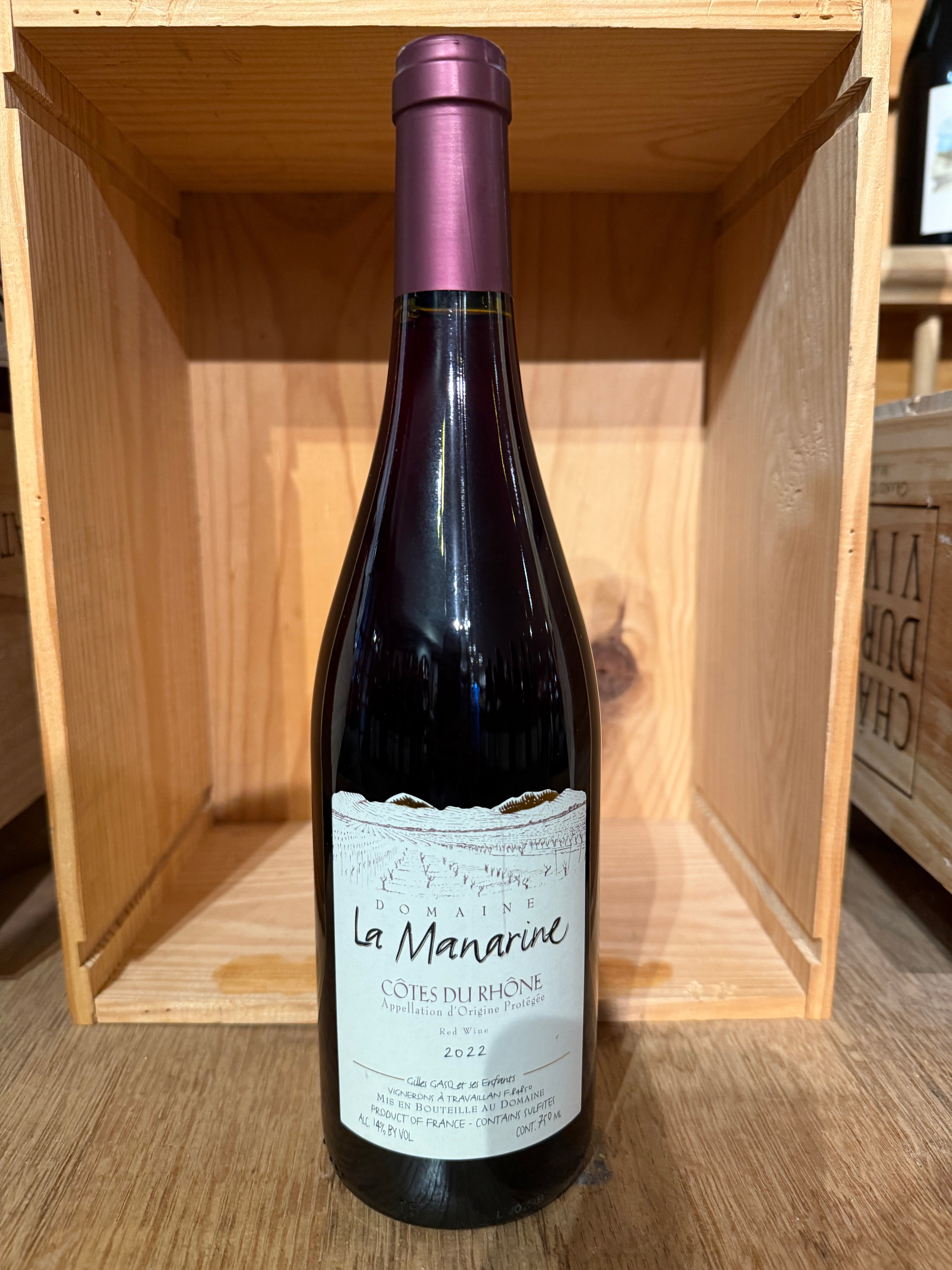 Domaine La Manarine Cotes du Rhone Rouge 2022